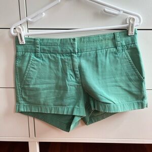 J. Crew Chino Green Shorts